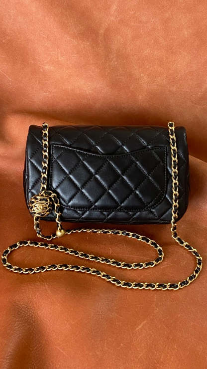 ChanelMini Flap Bag Black For Women, Women&#8217;s Bags 7.9in/20cm
