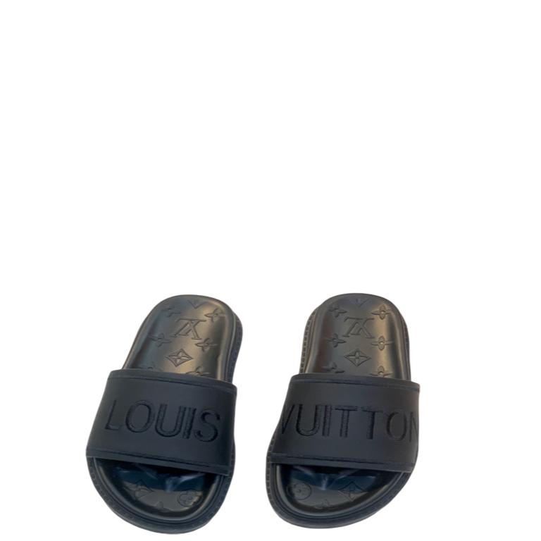 LUV WOMEN’S POOL PILLOW FLAT COMFORT MULE BLACK