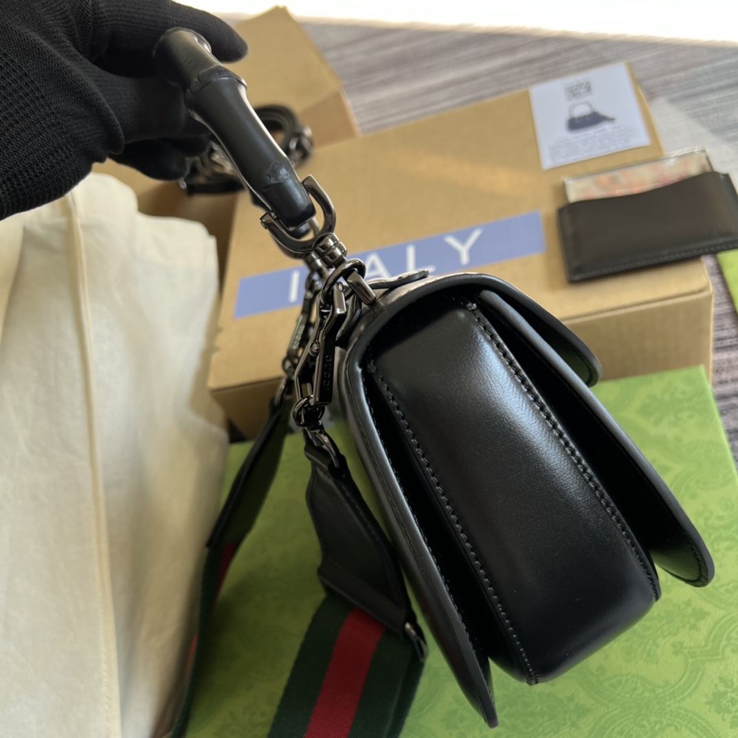 GG Bamboo 1947 small top handle bag  675797 10ODP 1060