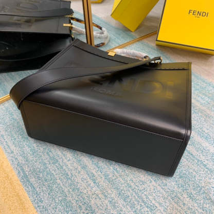 FI Sunshine Medium Black For Women, Women’s Handbags, Shoulder And Crossbody Bags 13.7in/35cm FF 8BH386ABVLF0KUR