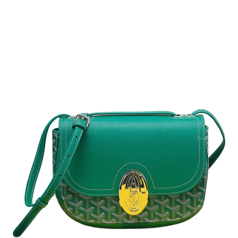 GY SEAL CLASP THE 233 BAG GREEN 25CM