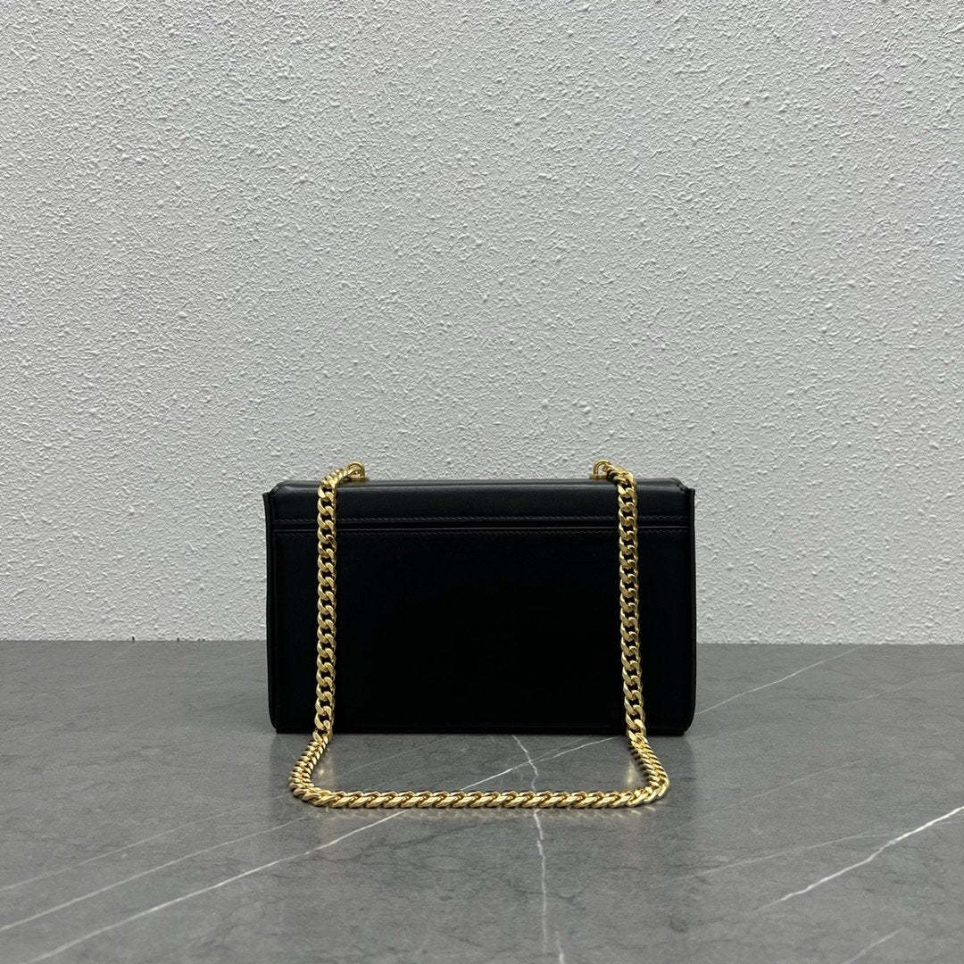 CE Chain Box Triomphe Bag Black For Women 9in/22cm 110803BF4.38NO