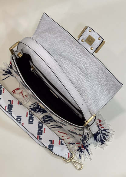 FI x FILA Mania Beaded Baguette Multicolour Bag For Woman 26cm/10in