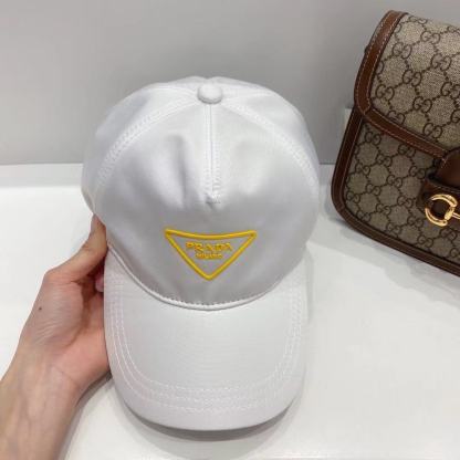 PD YELLOW LOGO BASEBALL CAP WHITE