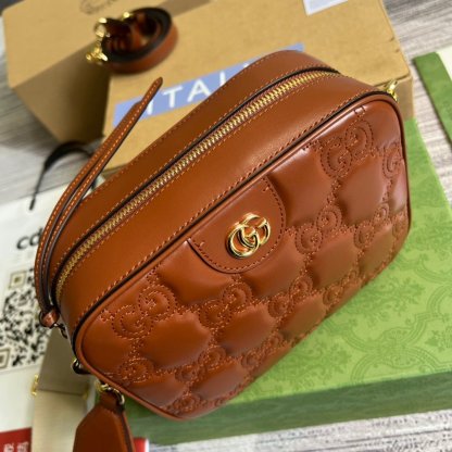 gg Matelasse Shoulder Bag Red For Women, Women&#8217;s Bags 8.5in/22cm gg 702234 UM8HG 2595