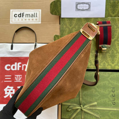 gg Atache Large Shoulder Bag Dark Brown For Women, Women’s Bags 13.8in/35cm gg ‎‎702823 DVVKG 2664