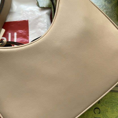 gg Atache Small Shoulder Bag Beige For Women, Women&#8217;s Bags 9in/23cm gg 699409 UXWBG 9360