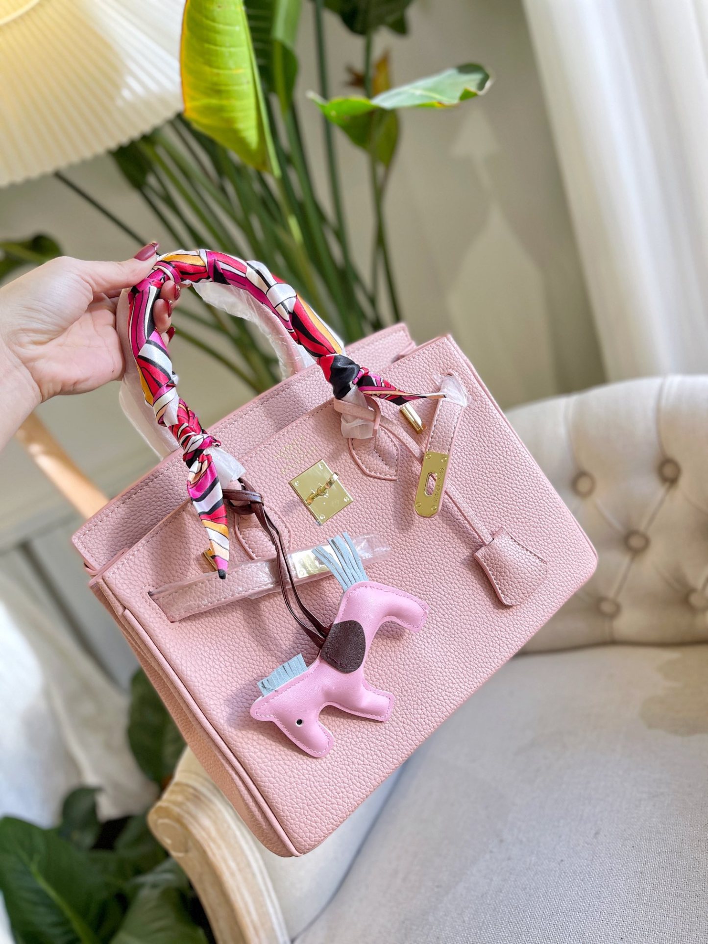 HM BIRKIN 35 TOGO LEATHER GOLD HARDWARE LIGHT PINK 35CM