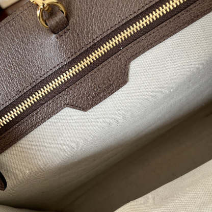gg Tote Bag With Jumbo Camel And Ebony Jumbo gg Canvas For Women 14.6in/37cm ‎678839 UKMDG 2570