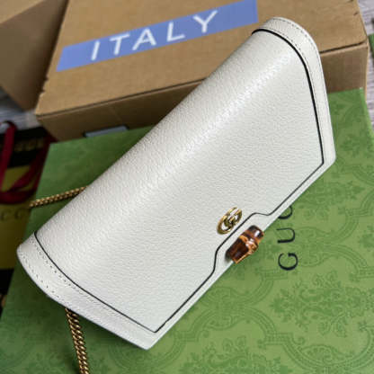 gg Diana Mini Bag With Bamboo White For Women, Women’s Bags 7.5in/19cm gg 