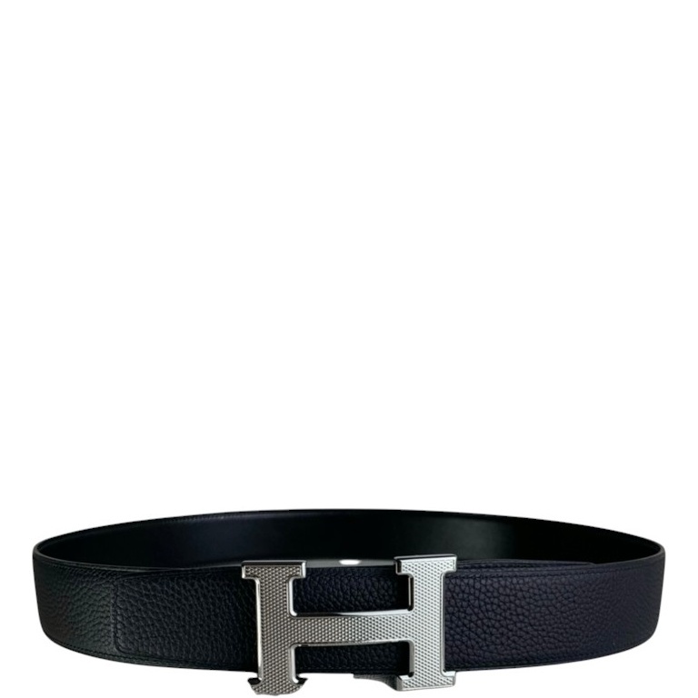 HM BELT TOGO SWIFT SILUVER BUCKLE BLACK 38MM