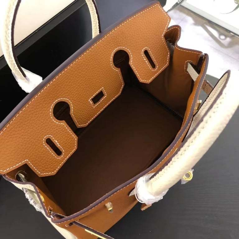 HM BIRKIN TOGO LEATHER GOLD HARDWARE BROWN 30CM