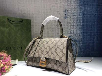 GG X BALENCIAGA WOMEN'S HOURGLASS SMALL HANDBAG