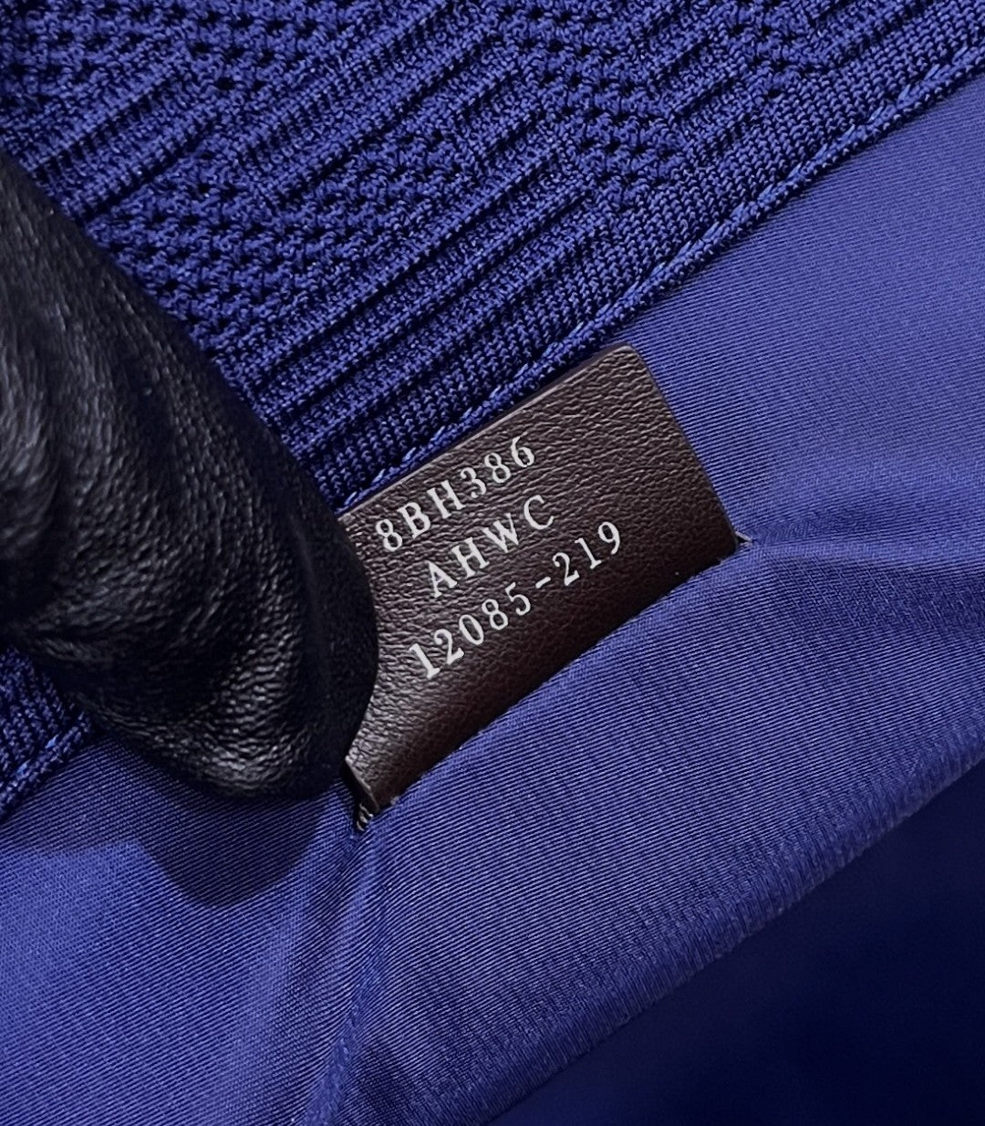 FI Sunshine Medium Navy Blue FF fabric shopper Bag For Woman 31cm/12in