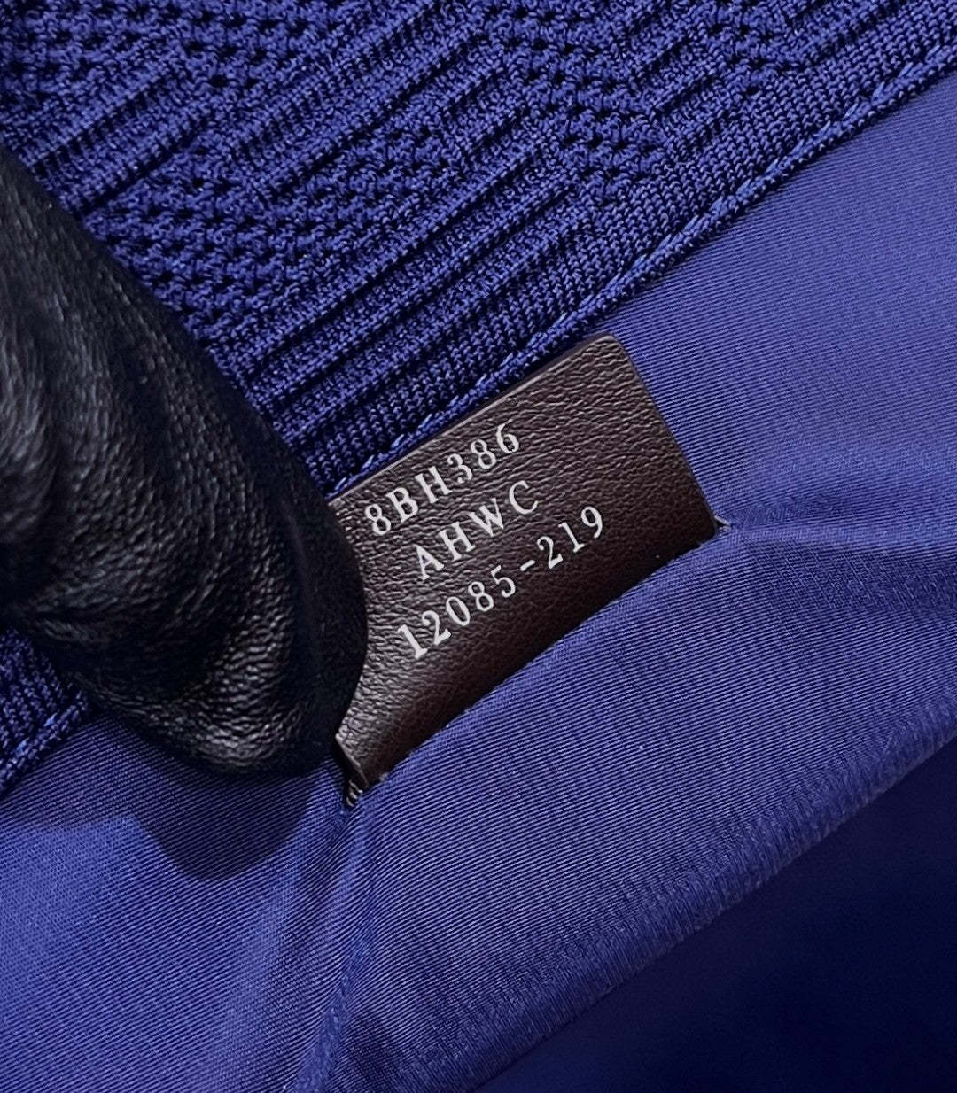 FI Sunshine Medium Navy Blue FF fabric shopper Bag For Woman 31cm/12in