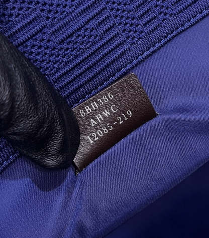 FI Sunshine Medium Navy Blue FF fabric shopper Bag For Woman 31cm/12in