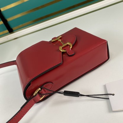 gg Horsebit 1955 Mini Bag Red For Women And Men 6.7in/17cm gg 625615