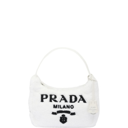 PR RE-EDITION 2000 TERRY MINI BAG WHITE 22CM 1NE515 2DXO F0964