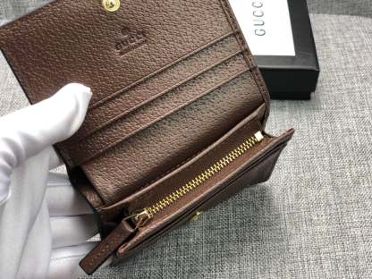 GG OPHIDIA GG CARD CASE WALLET 11CM 523155 96IWG 8745