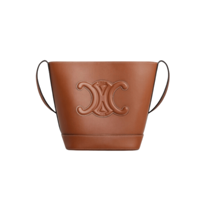 CE BLACK CUIR TRIOMPHE IN SMOOTH CALFSKIN BAG BUCKET