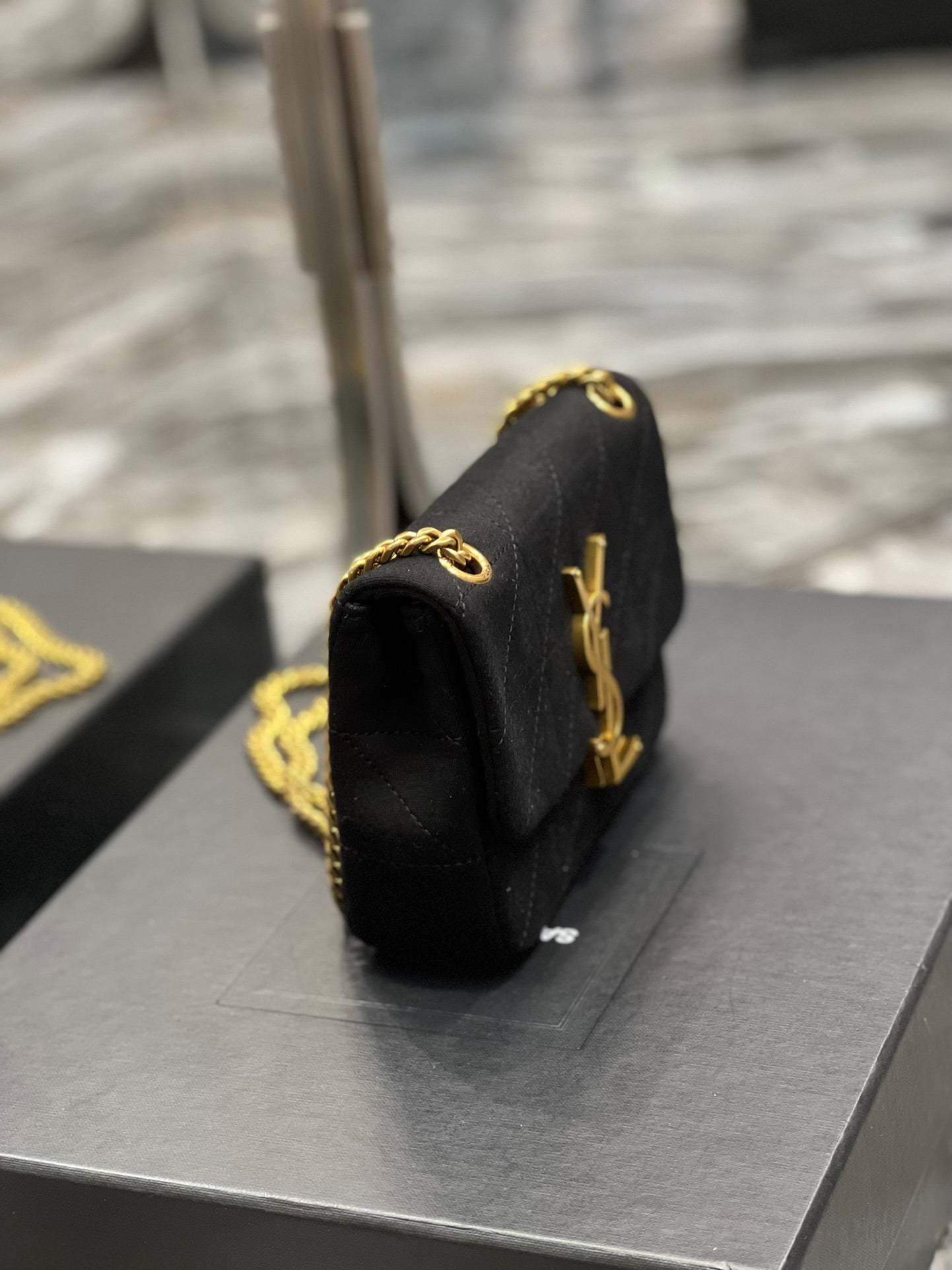 YSSL Jamie Mini Chain Bag Black For Women, Women’s Bags 6.9in/17.5cm YSL 6981622F9271000