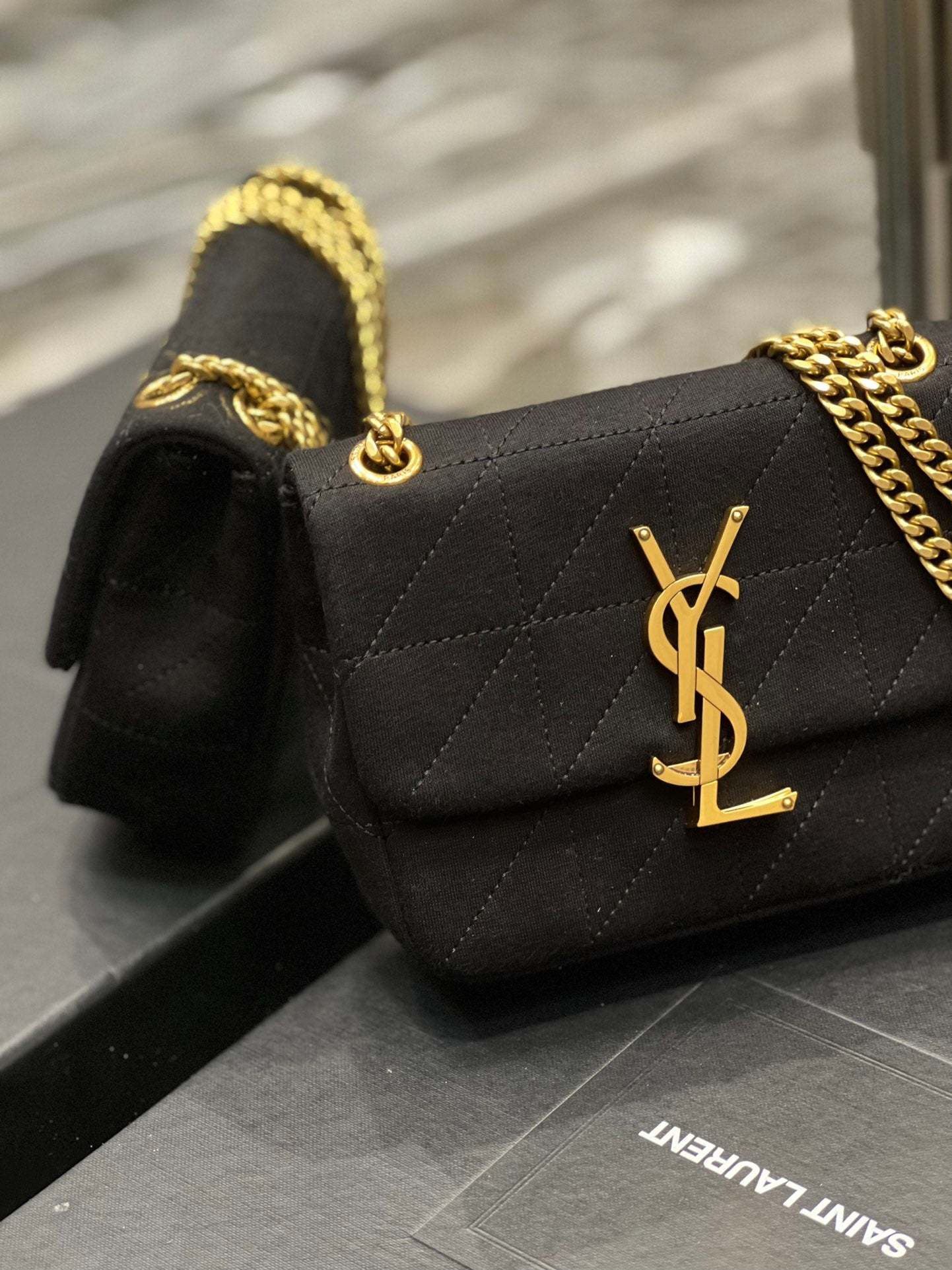 YSSL Jamie Mini Chain Bag Black For Women, Women’s Bags 6.9in/17.5cm YSL 6981622F9271000