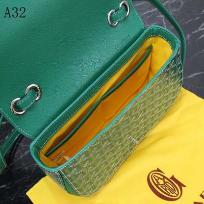 GY SEAL CLASP THE 233 BAG GREEN 25CM