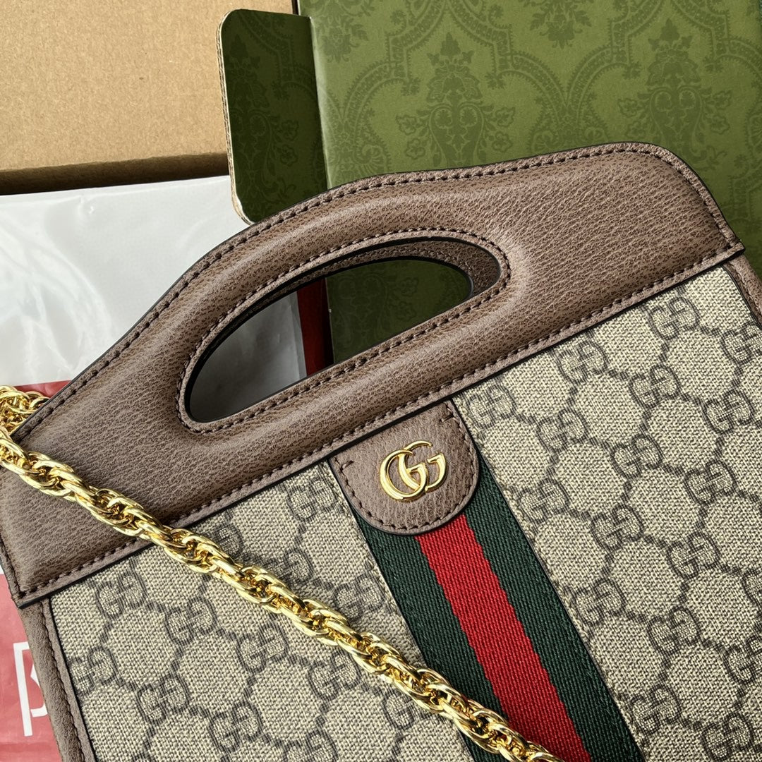 gg Ophidia Small Tote With Web Black For Women 10in/26cm gg 693724 96IWO 8745