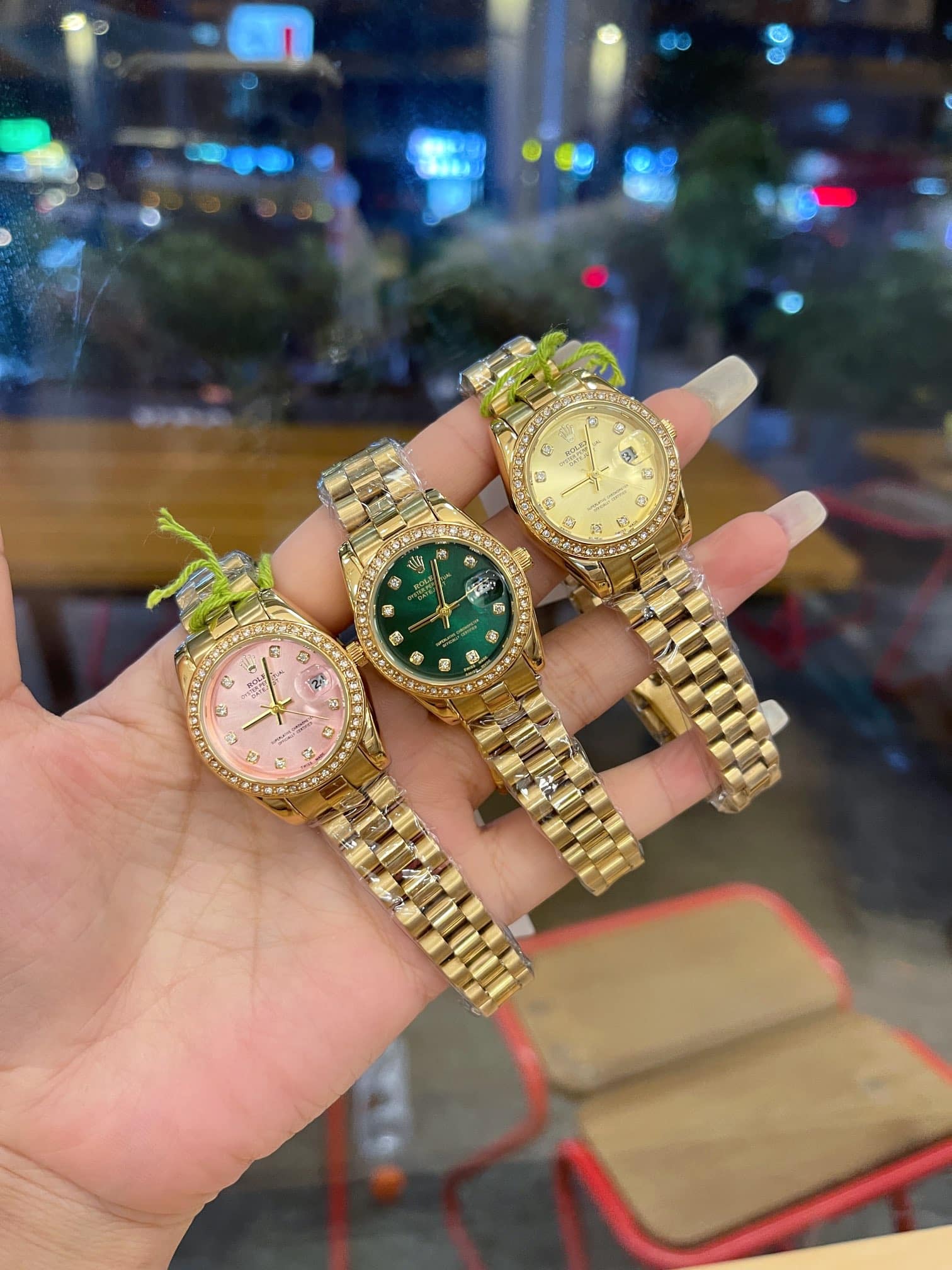 ROLEX LADY DATEJUST 28 DIAMOND DIAL 18K YELLOW GOLD 28MM