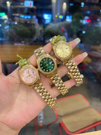 ROLEX LADY DATEJUST 28 DIAMOND DIAL 18K YELLOW GOLD 28MM