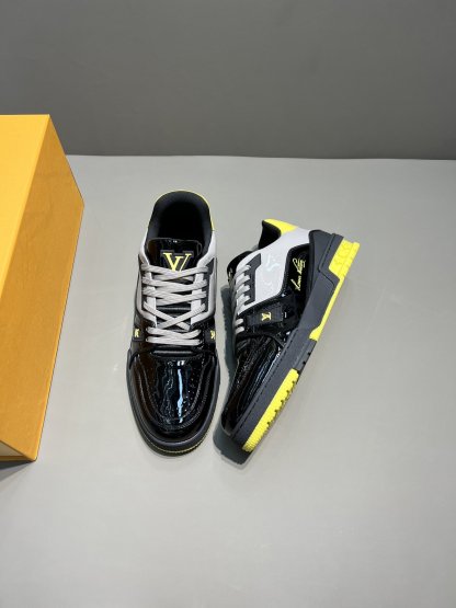 LUV TRAINER SNEAKER PATENT CANVAS BLACK VIRGIL ABLOH