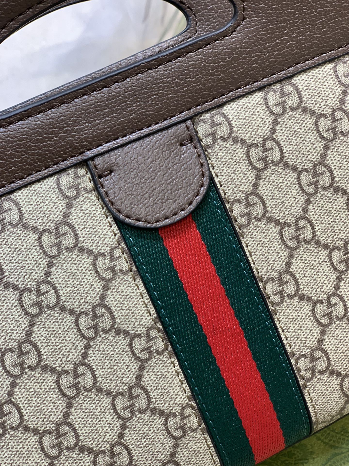 GG OPHIDIA SMALL TOTE WITH WEB 693724 96IWO 8745