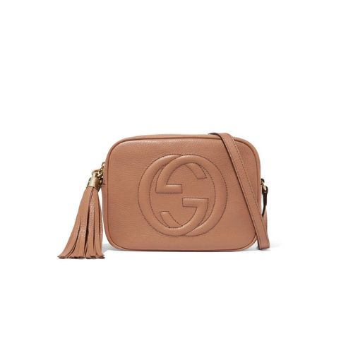 GG SOHO SMALL LEATHER DISCO BAG PINK 308364 A7M0G