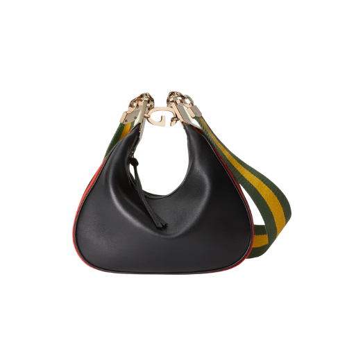 GG GG ATTACHE SMALL SHOULDER BAG IN BLACK 23CM 699409 UXWBG 1037