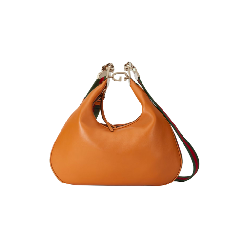 GG GG ATTACHE SMALL SHOULDER BAG IN ORANGE 23CM 702823 UXWBG 3162