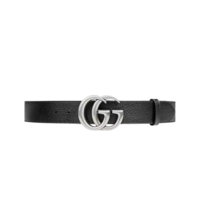 GG MAMON GG SILVER LOGO BELT 4CM