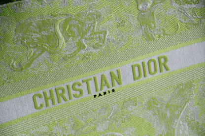 DO1286 Book Tote grass green big size 36.5CM 41.5CM Embroidery LOGO