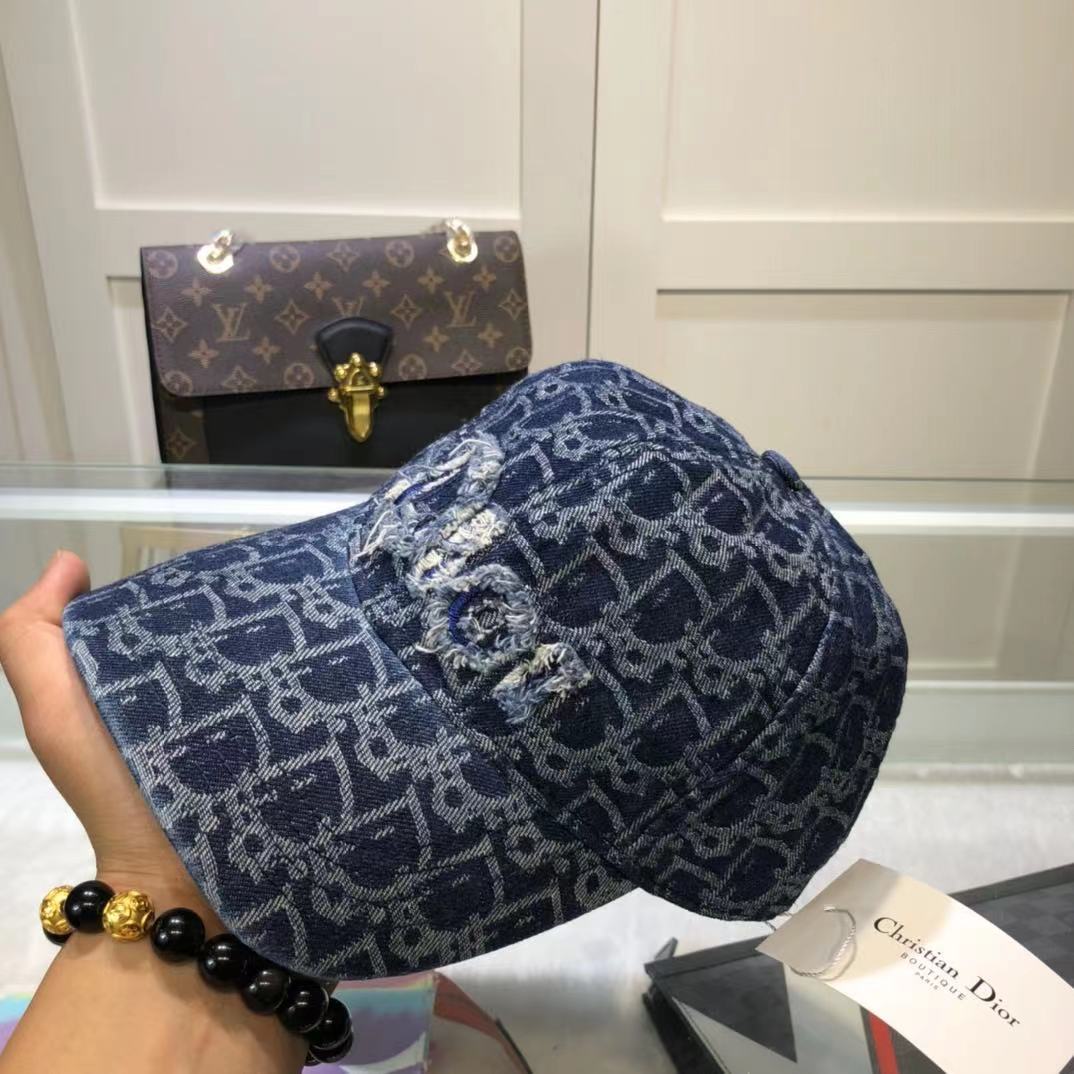 DOR OBLIQUE BASEBALL CAP NAVY BLUE