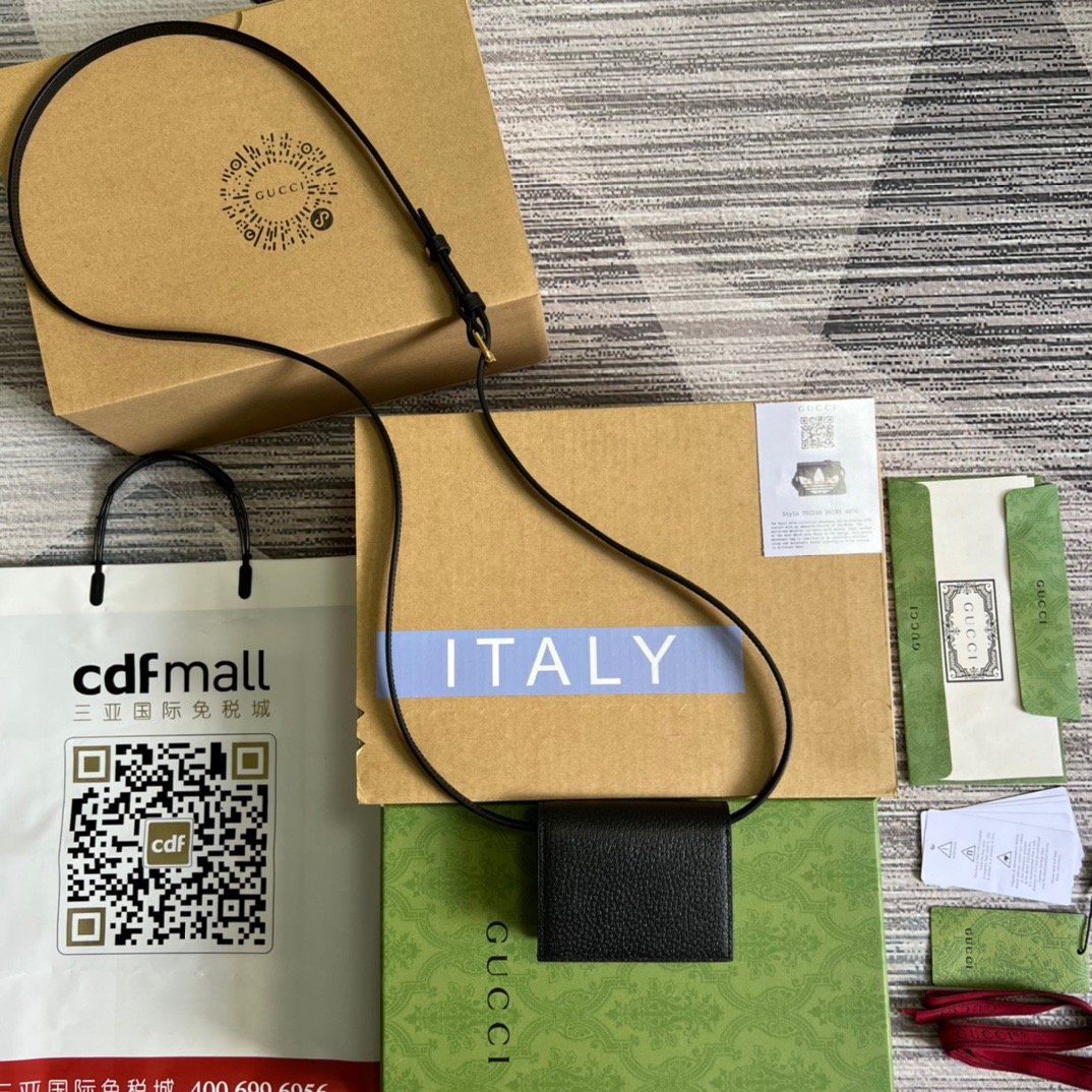 gg x Adidas Card Case With Horsebit Black For Women, Women’s Bags 4.2in/11cm gg