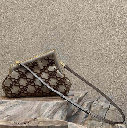 FI First Small Gray Bag For Woman 26cm/10in