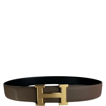HM BELT TOGO SWIFT GOLD BUCKLE LIGHT BROWN 38MM