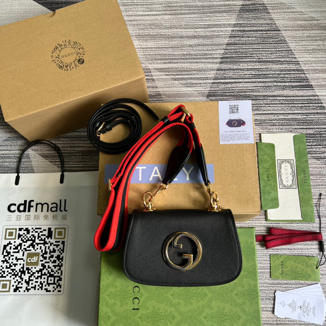 gg Blondie Mini Bag Black For Women, Women’s Bags 8.7in/22cm gg‎ ‎698643 UXXAG 1064