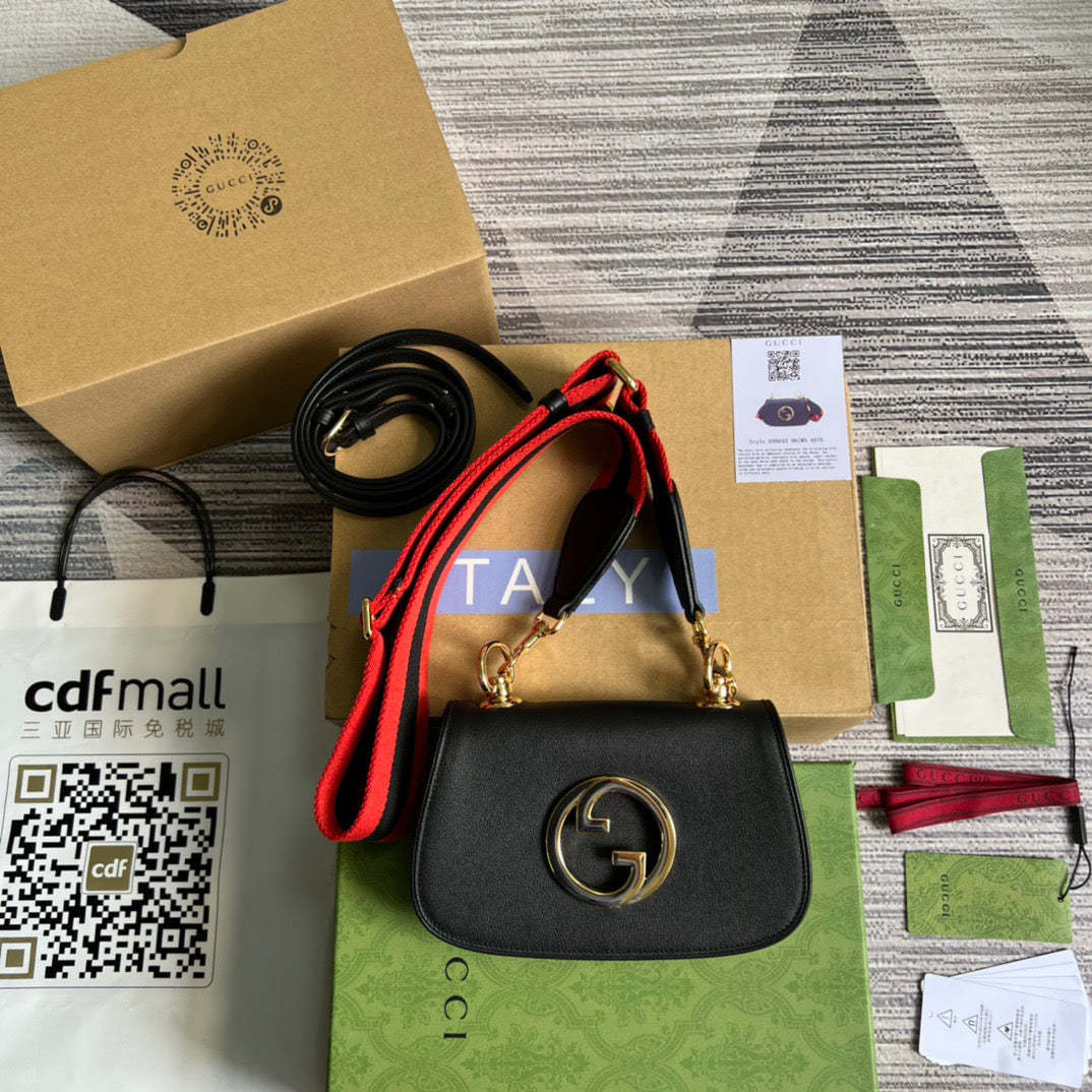 gg Blondie Mini Bag Black For Women, Women’s Bags 8.7in/22cm gg‎ ‎698643 UXXAG 1064