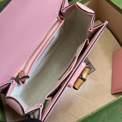 gg Bamboo 1947 Small Top Handle Bag  Pink  For Women 8.3in/21cm gg 675797 10ODT 5467