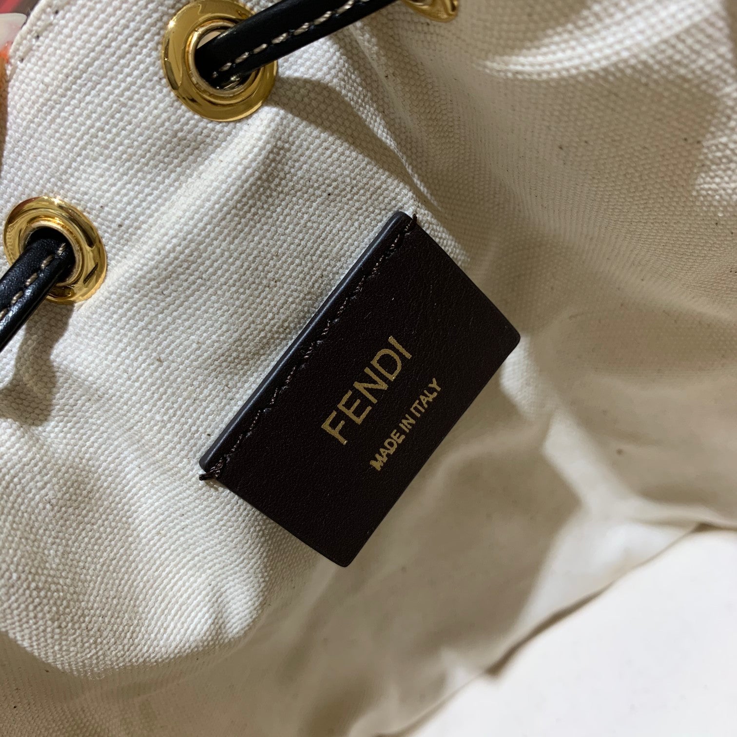 FI Mon Tresor White Canvas For Women, Women’s Handbags, Shoulder And Crossbody Bags 7.1in/18cm FF 8BS010