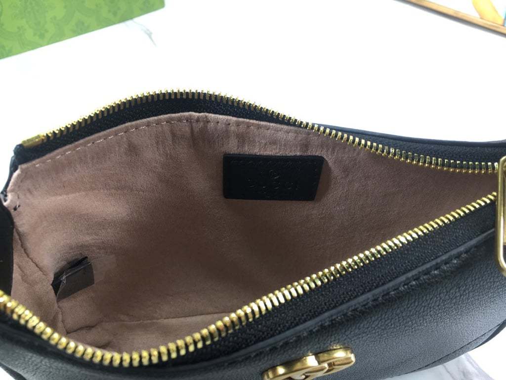 GG APHRODITE MINI SHOULDER BAG BLACK 21CM