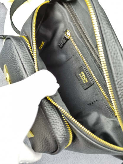 FI Little Monster Belt Bag Black For Men, Men’s Bag 7.9in/20cm FF