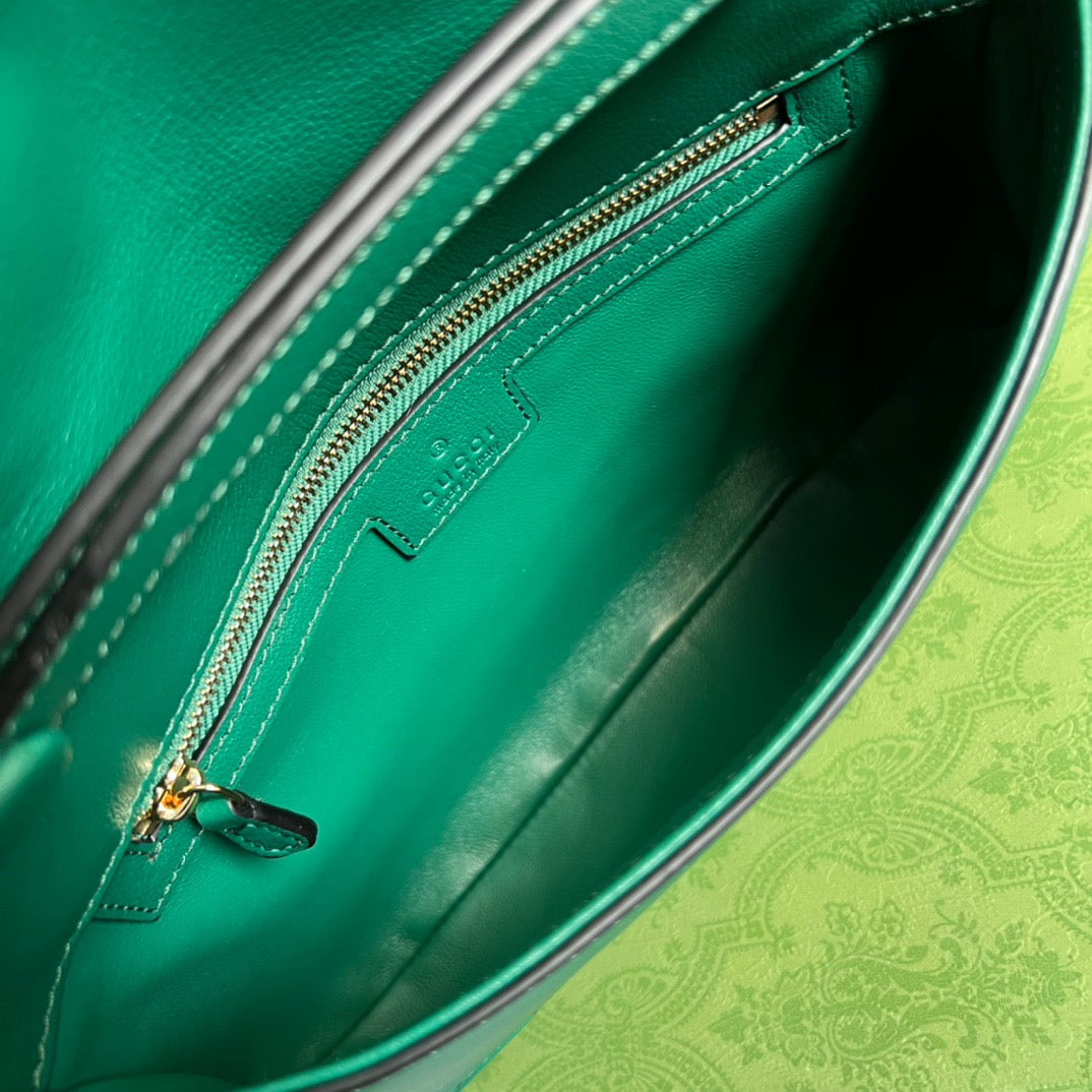 gg Blondie Shoulder Bag Green For Women, Women&#8217;s Bags 11in/28cm gg‎