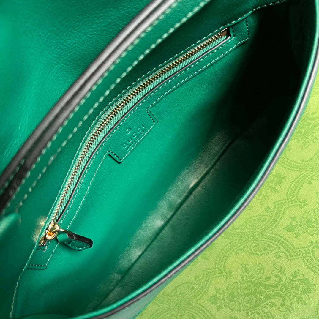 gg Blondie Shoulder Bag Green For Women, Women&#8217;s Bags 11in/28cm gg‎