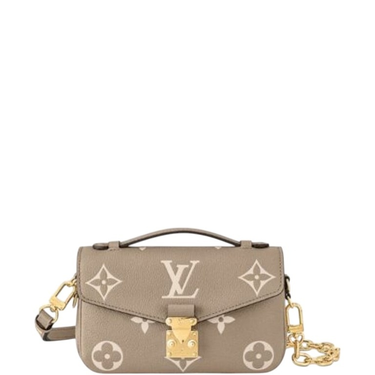 LUV POCHETTE METIS EAST WEST BAG GRAY CREAM 21CM